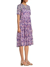 Florentina Mesh Tiered Dress