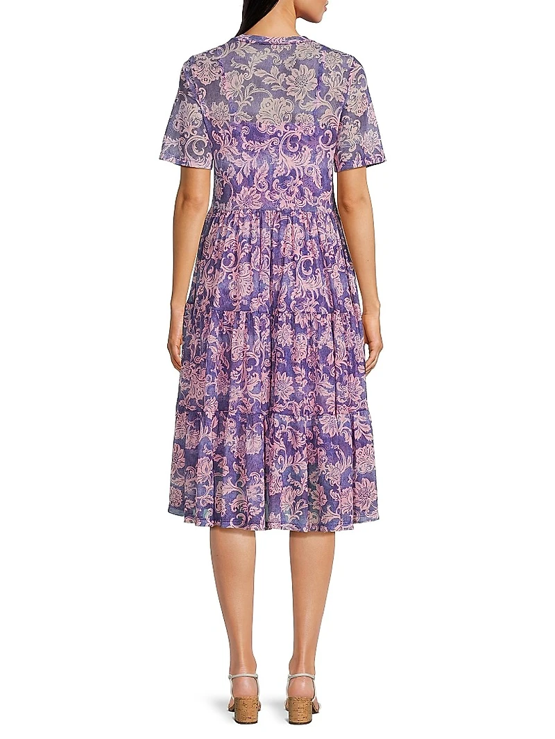 Florentina Mesh Tiered Dress