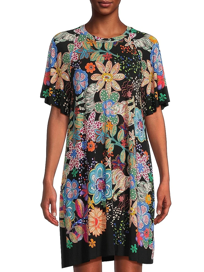 The Janie Favorite Flutter-Sleeve Dress
