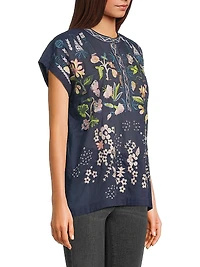 Lemona Joelle Embroidered Cotton Blouse