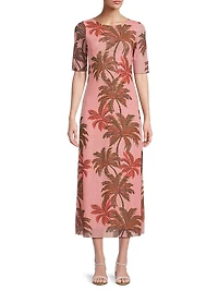 The Callie Mesh Midi-Dress