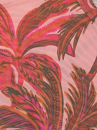 Callie Mesh Tropical Print T-Shirt