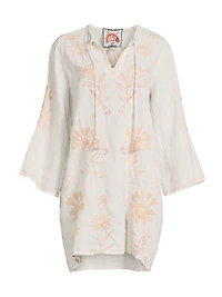 Danika Floral Linen Minidress