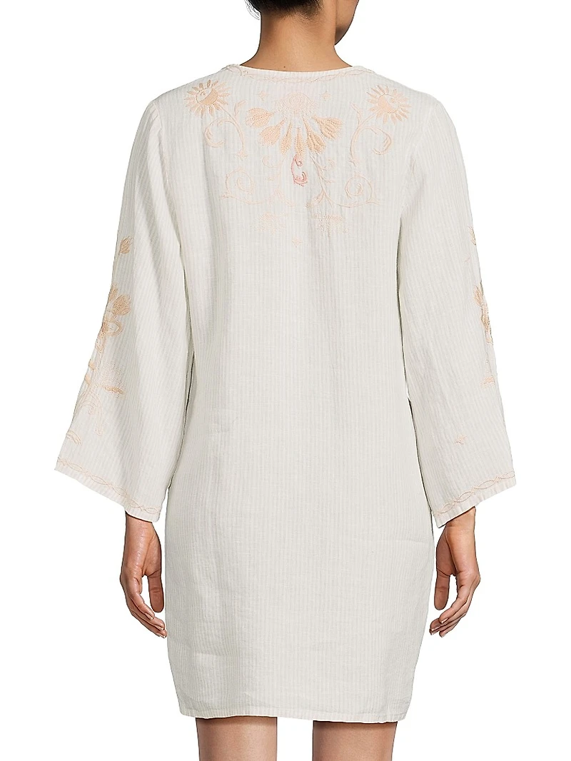 Danika Floral Linen Minidress