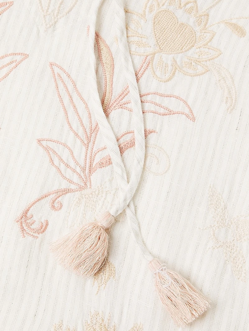 Danika Floral Linen Minidress