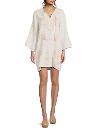 Danika Floral Linen Minidress