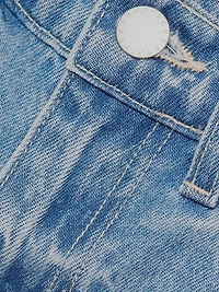 Jazzy High-Rise Cuffed Denim Shorts