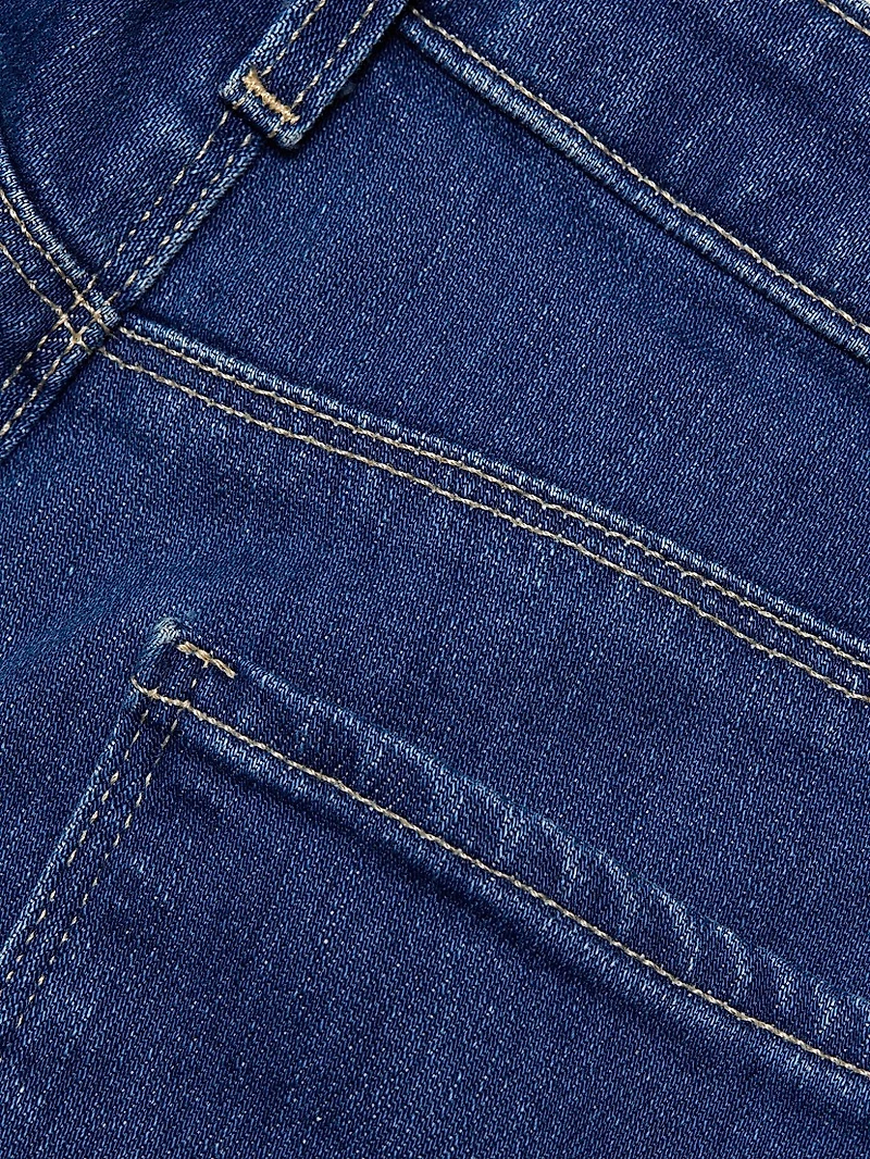 Lenora Low-Rise Seamed Flare Jeans
