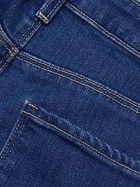 Lenora Low-Rise Seamed Flare Jeans