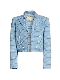 Dolly Striped Cropped Blazer