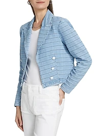 Dolly Striped Cropped Blazer