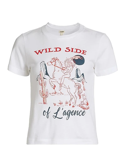 Eliza Wild Side Crewneck T-Shirt