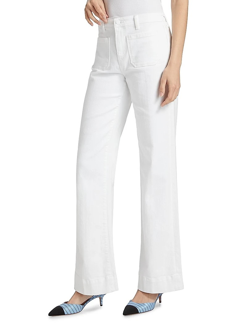 Nolan Patch Pocket Wide-Leg Jeans