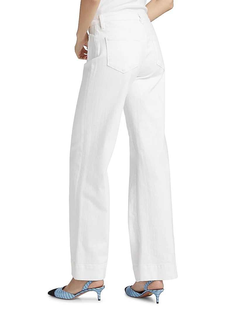 Nolan Patch Pocket Wide-Leg Jeans