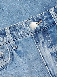 Leighton Ultra-High-Rise Cuffed Stovepipe Jeans