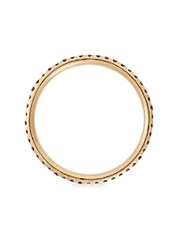Classic Thread 18K Yellow Gold & Ruby Eternity Ring