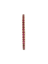 Classic Thread 18K Yellow Gold & Ruby Eternity Ring