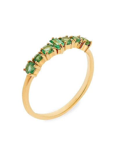 Rivulet 18K Yellow Gold & Emerald Ring