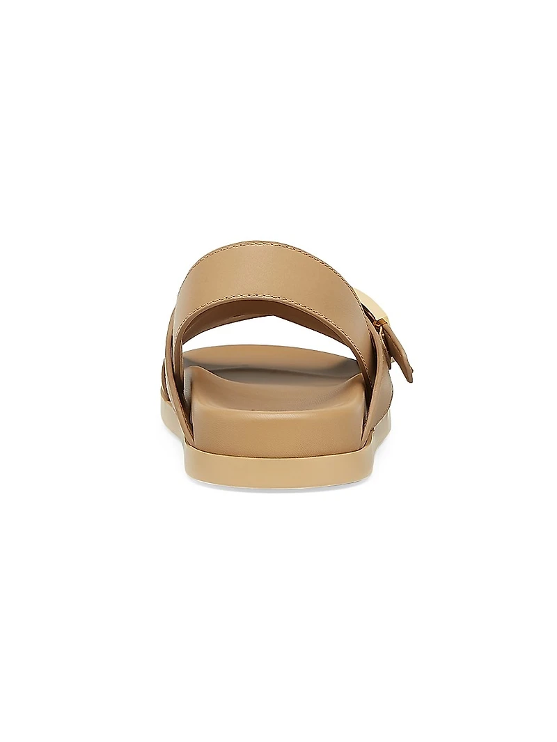 Feel Logo Leather Sandals