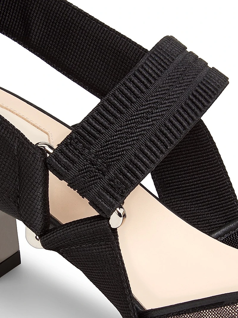 Floral Embroidered 55MM Pumps