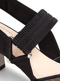 Floral Embroidered 55MM Pumps