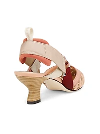 Woven Logo 55MM Slingback Pumps