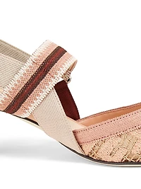 Woven Logo 55MM Slingback Pumps