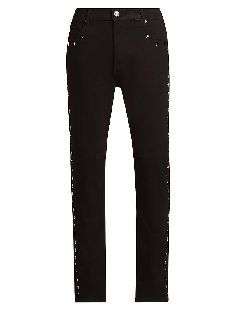 Bryant Cross Stretch High-Rise Slim-Fit Jeans