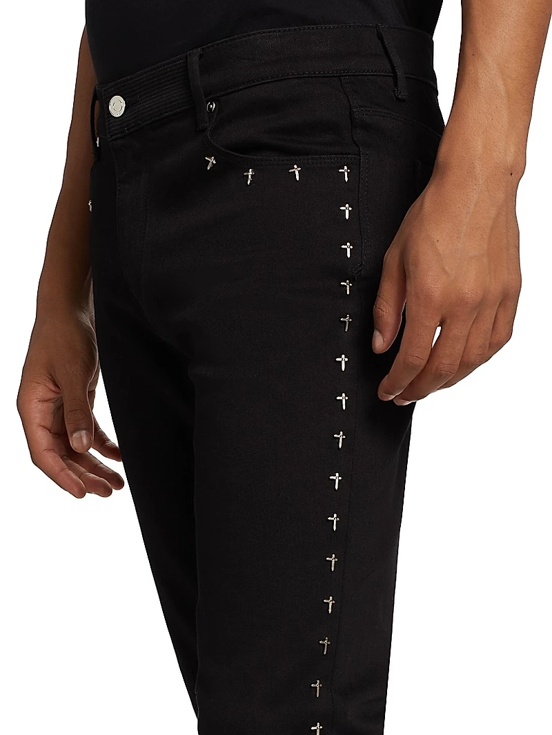 Bryant Cross Stretch High-Rise Slim-Fit Jeans