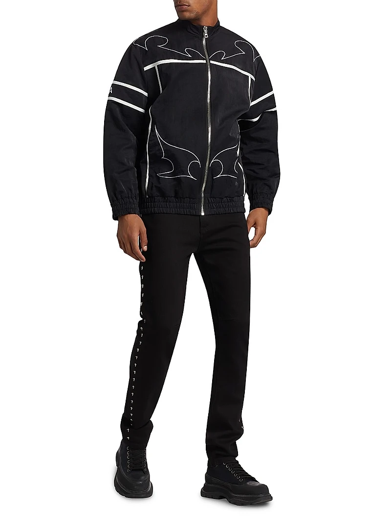 Bryant Cross Stretch High-Rise Slim-Fit Jeans
