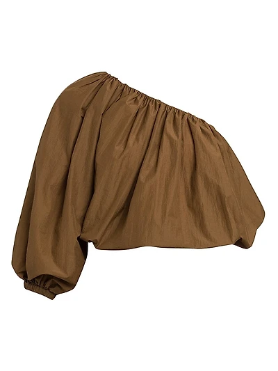 One-Shoulder Bubble Top
