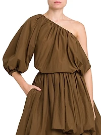 One-Shoulder Bubble Top