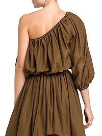 One-Shoulder Bubble Top