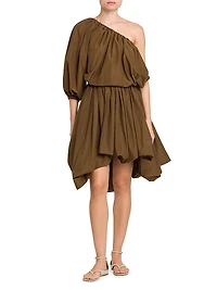 One-Shoulder Bubble Top