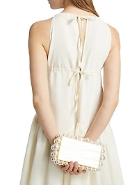 Poplin Halter Tie Minidress