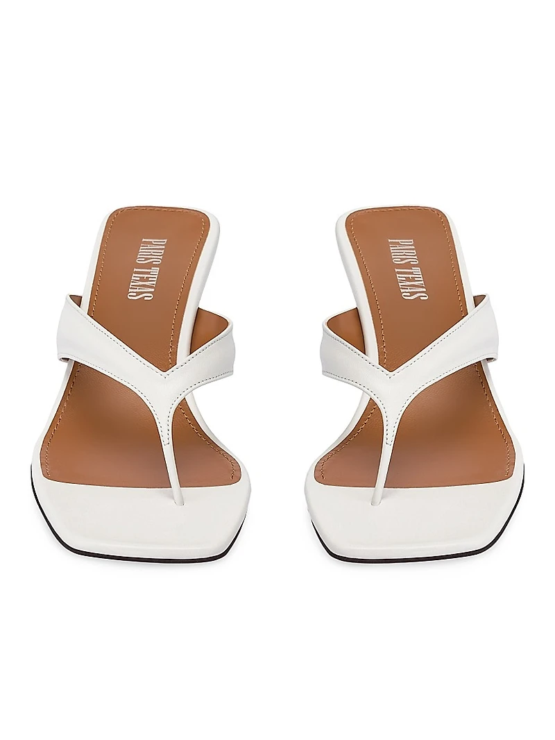 Portofino 55MM Leather Thong Mules