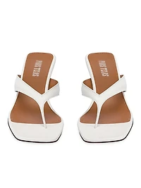 Portofino 55MM Leather Thong Mules