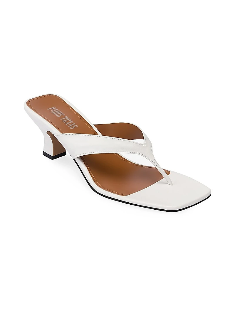 Portofino 55MM Leather Thong Mules