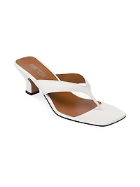 Portofino 55MM Leather Thong Mules