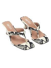 Portofino Leather Thong Mules