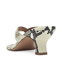 Portofino Leather Thong Mules