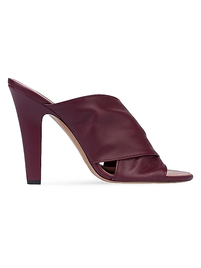 Maria 100MM Leather Mules