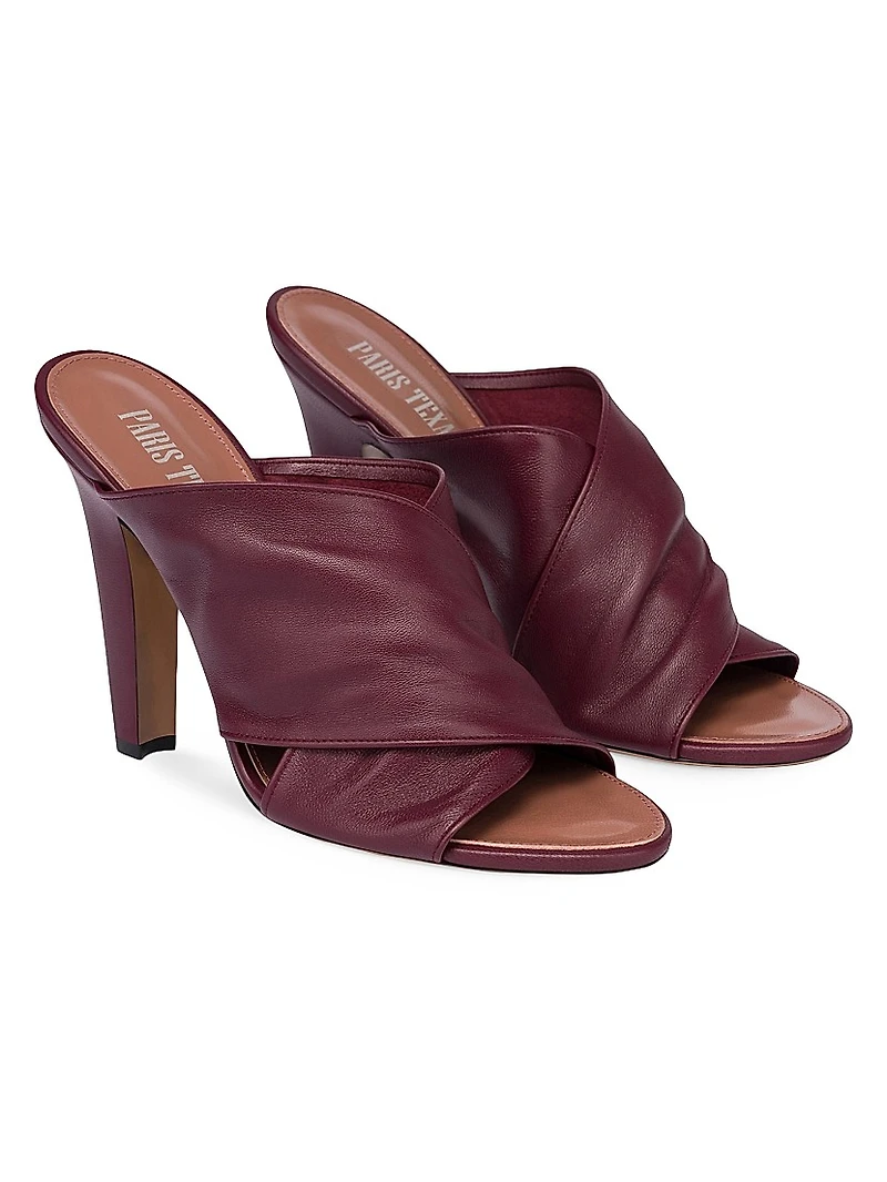 Maria 100MM Leather Mules
