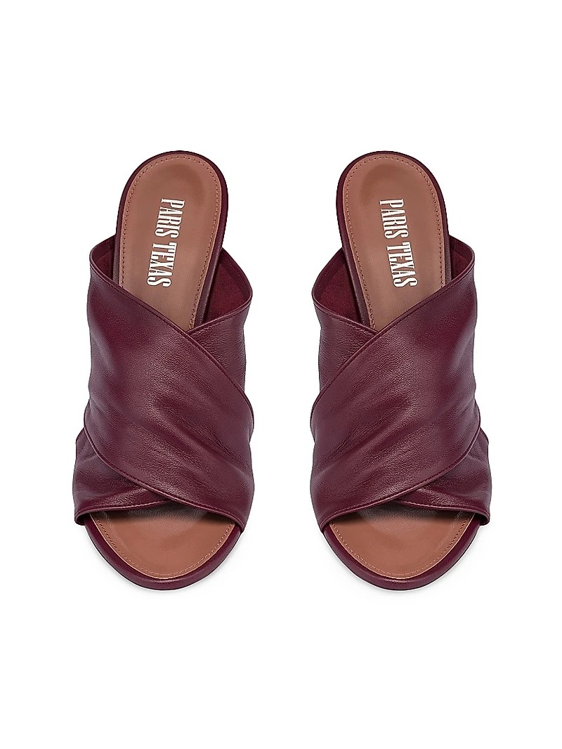 Maria 100MM Leather Mules