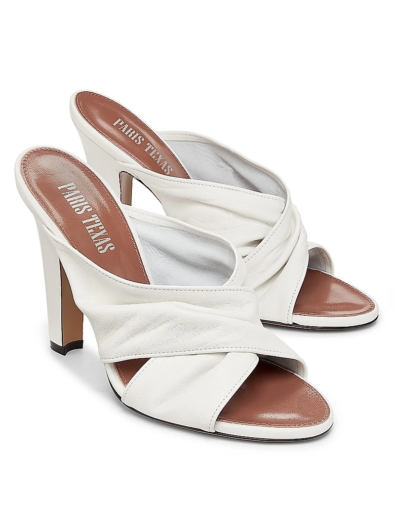 Maria 100MM Leather Mules