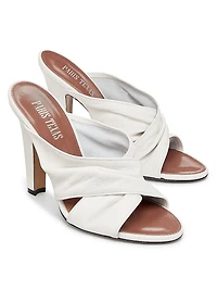 Maria 100MM Leather Mules