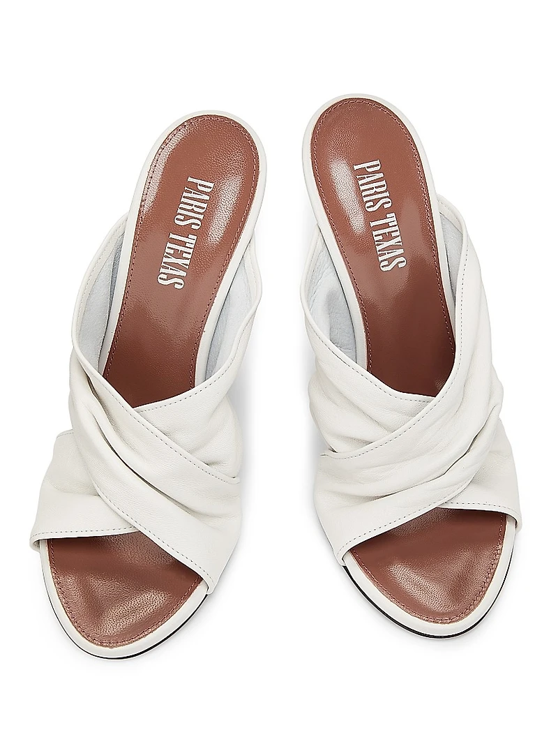 Maria 100MM Leather Mules