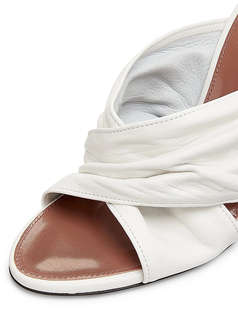 Maria 100MM Leather Mules