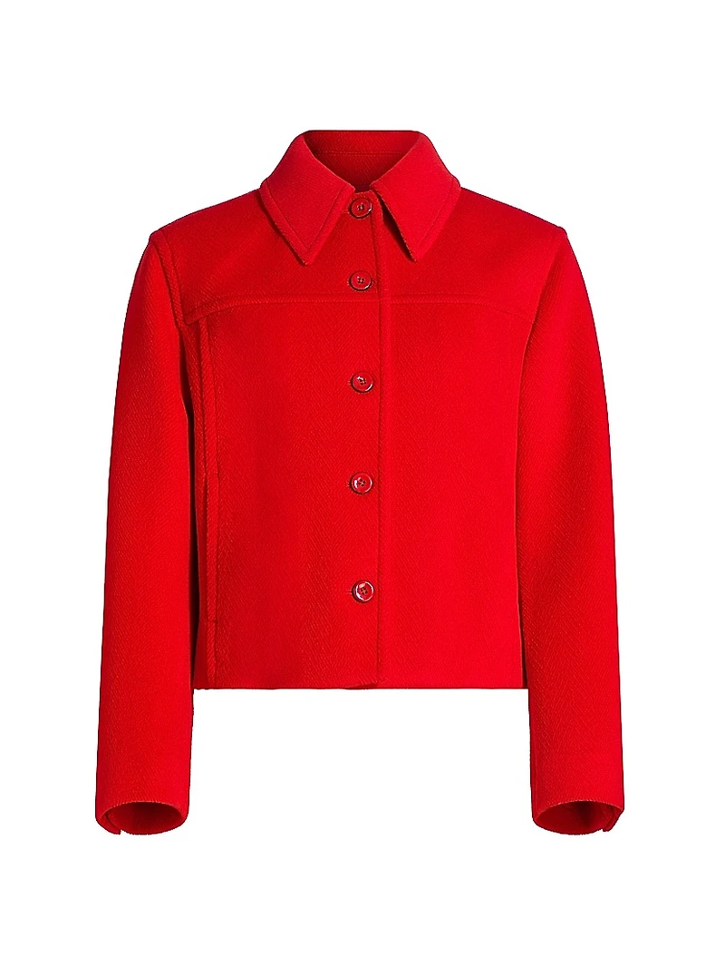 Boxy Wool Cropped Jacket