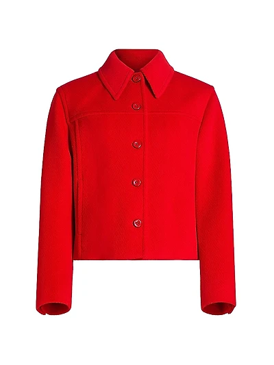 Boxy Wool Cropped Jacket